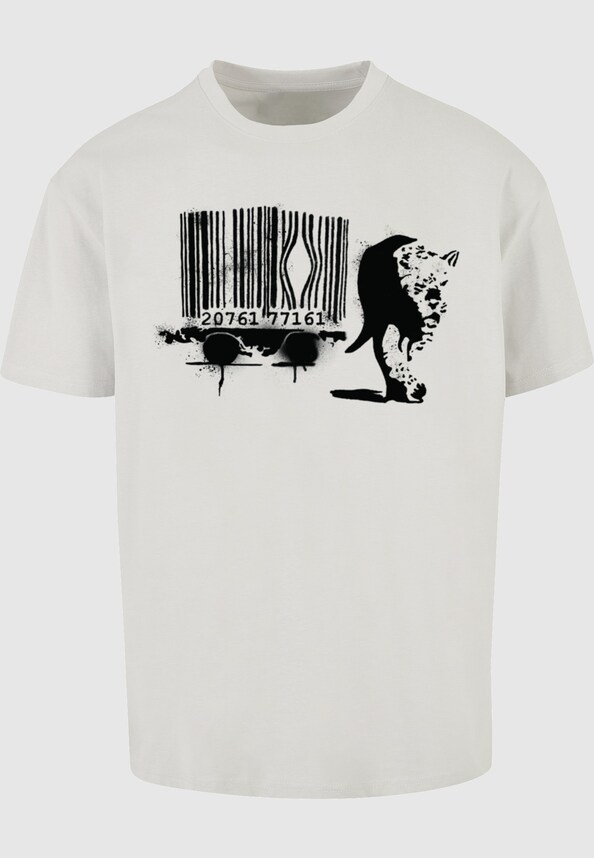 Brandalised - Barcode Leopard Heavy Oversize Tee-2