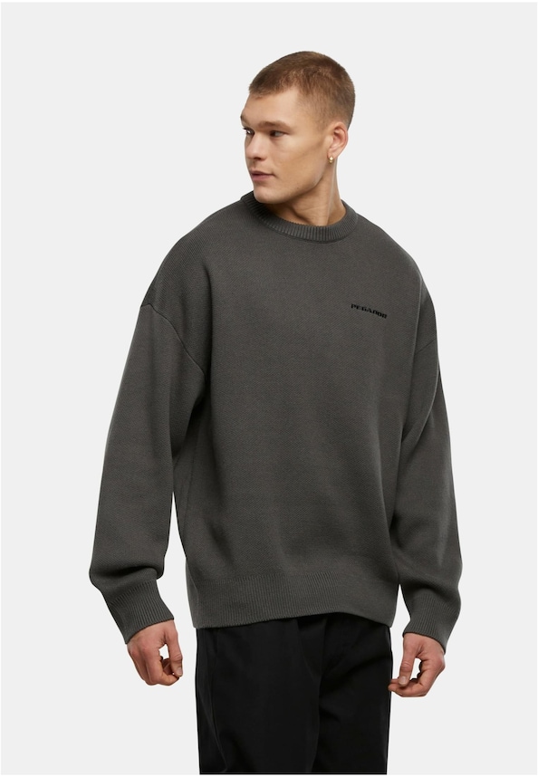 LOGO OVERSIZED KNIT SWEATER-0