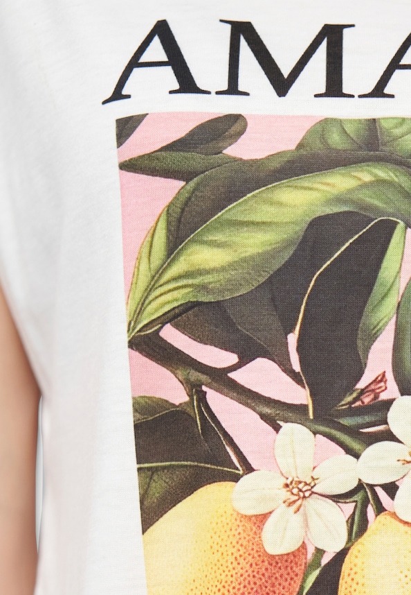 Cloud 5ive T-Shirt Lemon Print white-5