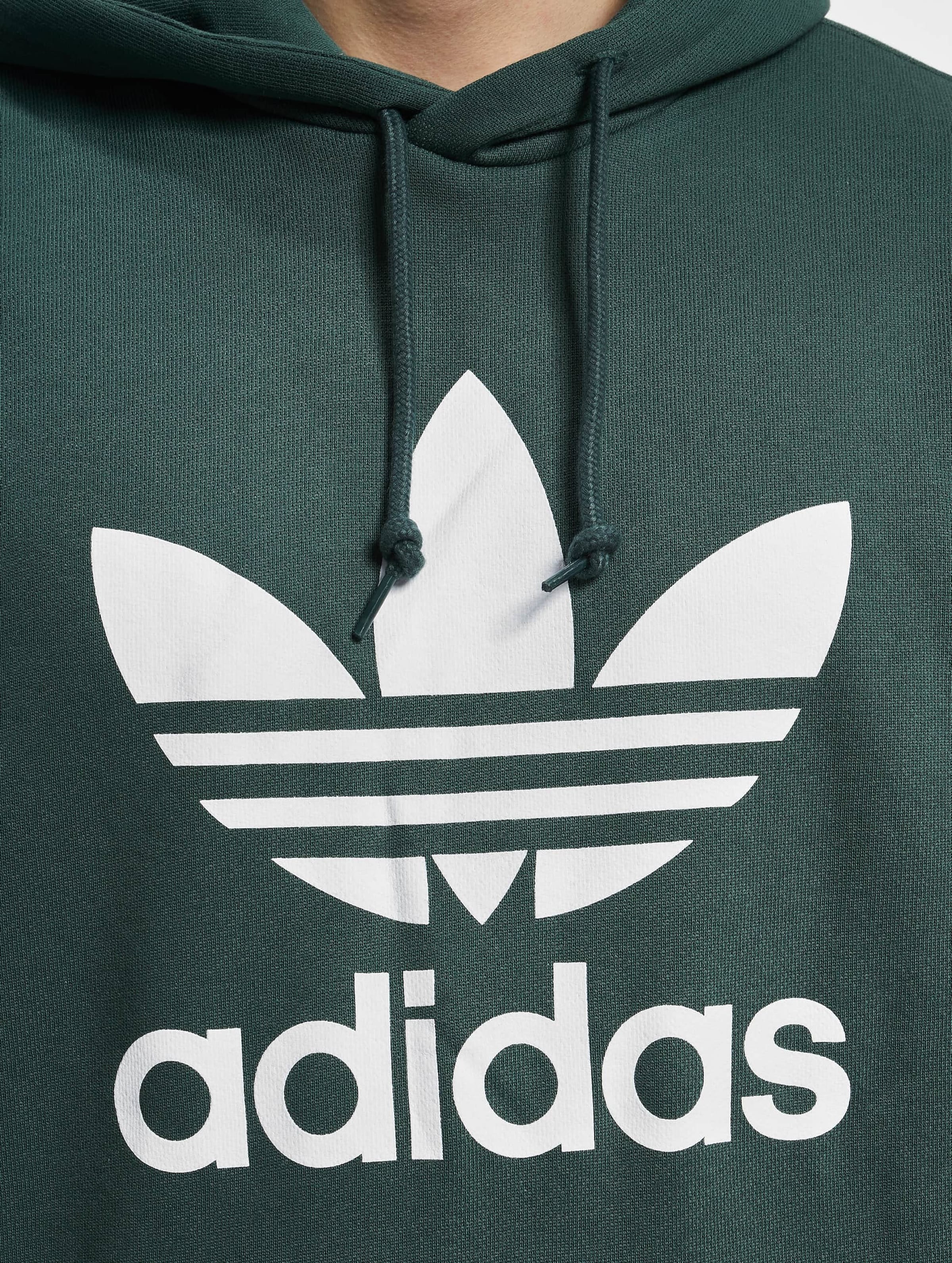 Adidas trefoil clearance green night hoodie