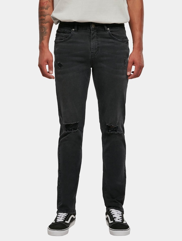 Distressed Strech Denim-0