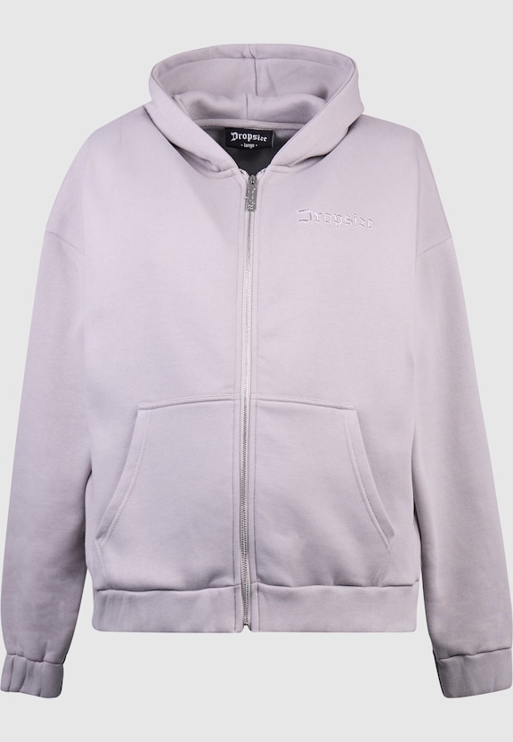 HEAVY OVERSIZE EMBO ZIPPER HOODIE-3