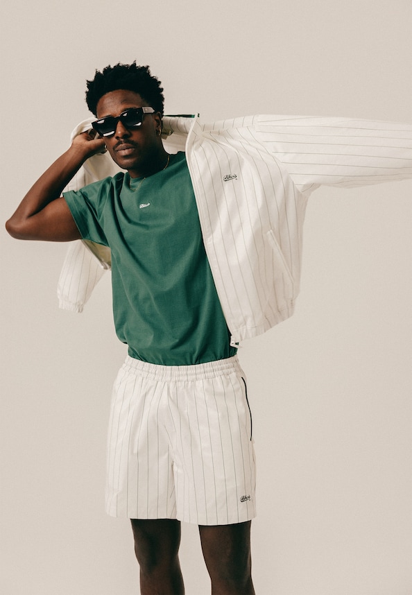 Striped Track Shorts-3