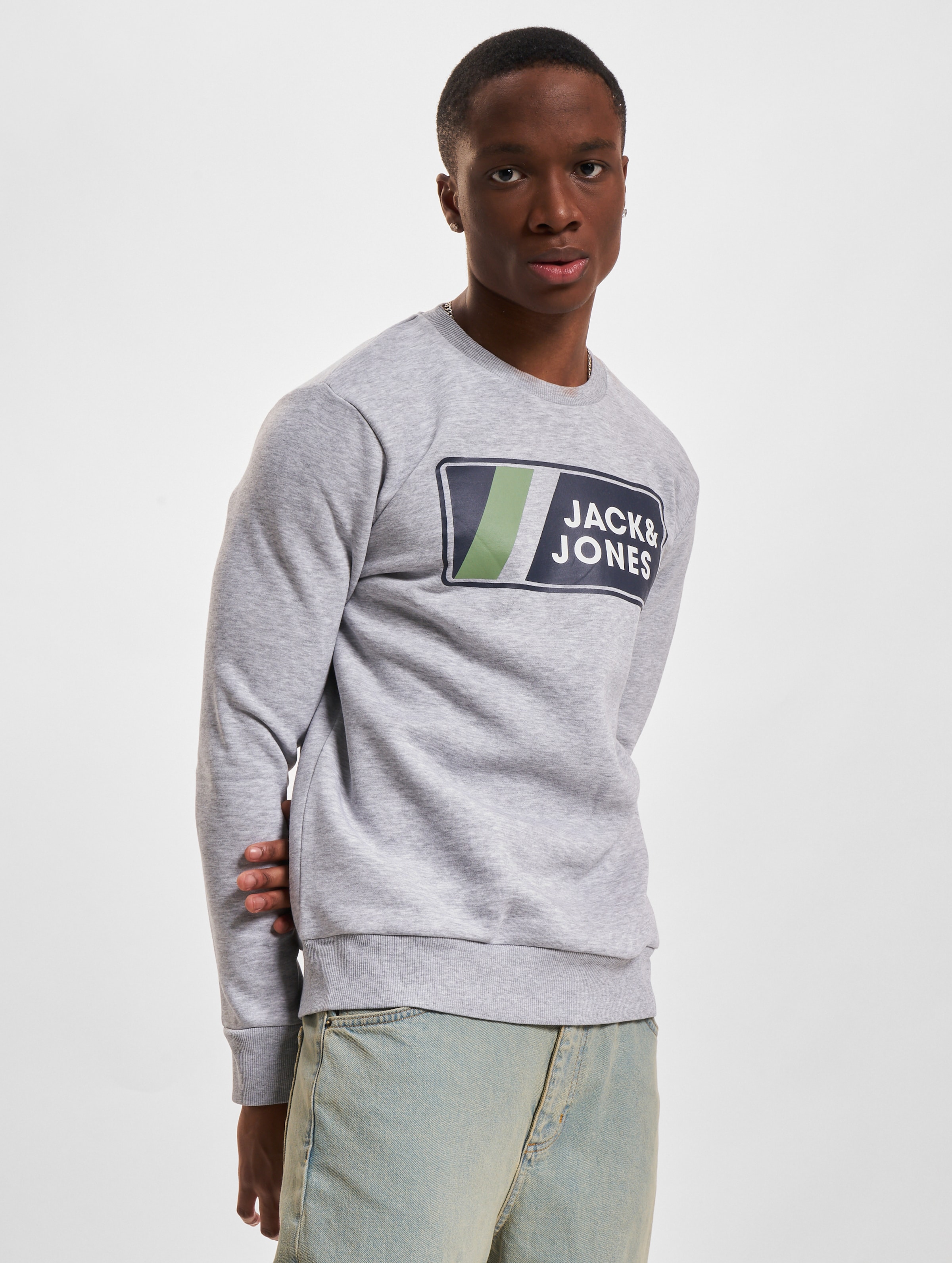 Jack & Jones Jake Sweatshirt Mannen op kleur grijs, Maat XL