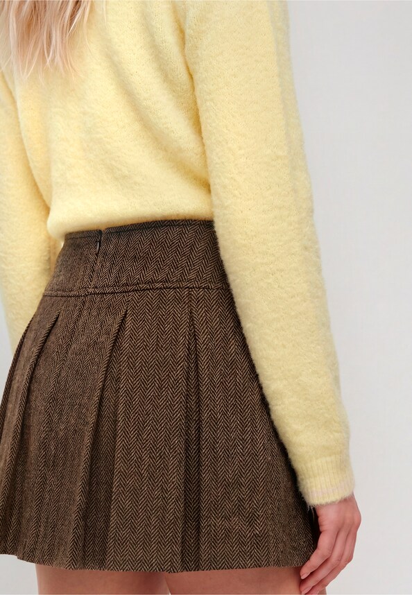 Chevron Herringbone Pleated-2