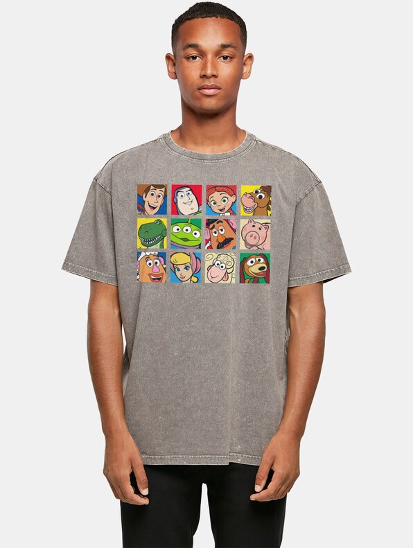 Toy Story - Character Squares Acid Washed Oversize-0