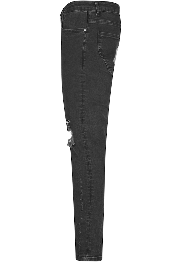 2Y Skinny Fit Destroyed Jeans-5