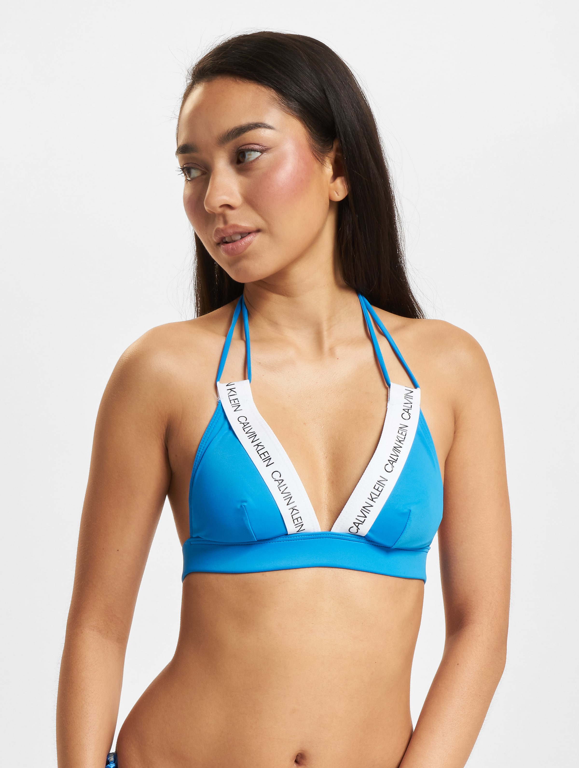 Calvin Klein Underwear Fixed Triangle W Bralette Frauen,Unisex op kleur blauw, Maat XS