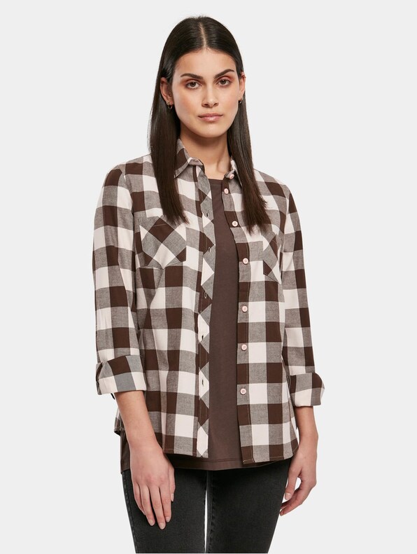 Ladies Turnup Checked Flanell-0