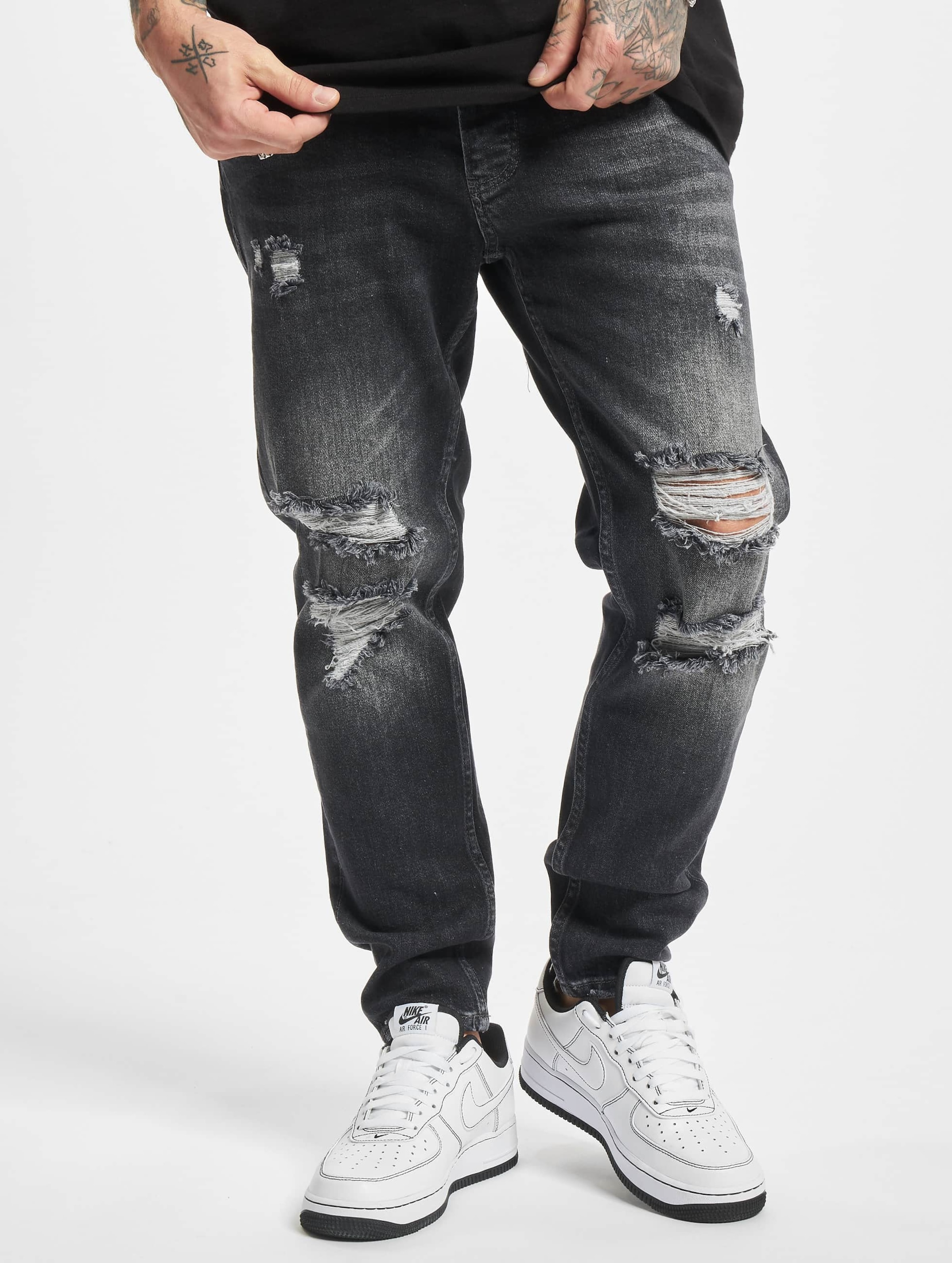 2Y Hayo Slim Fit Jeans Mannen op kleur zwart, Maat 30