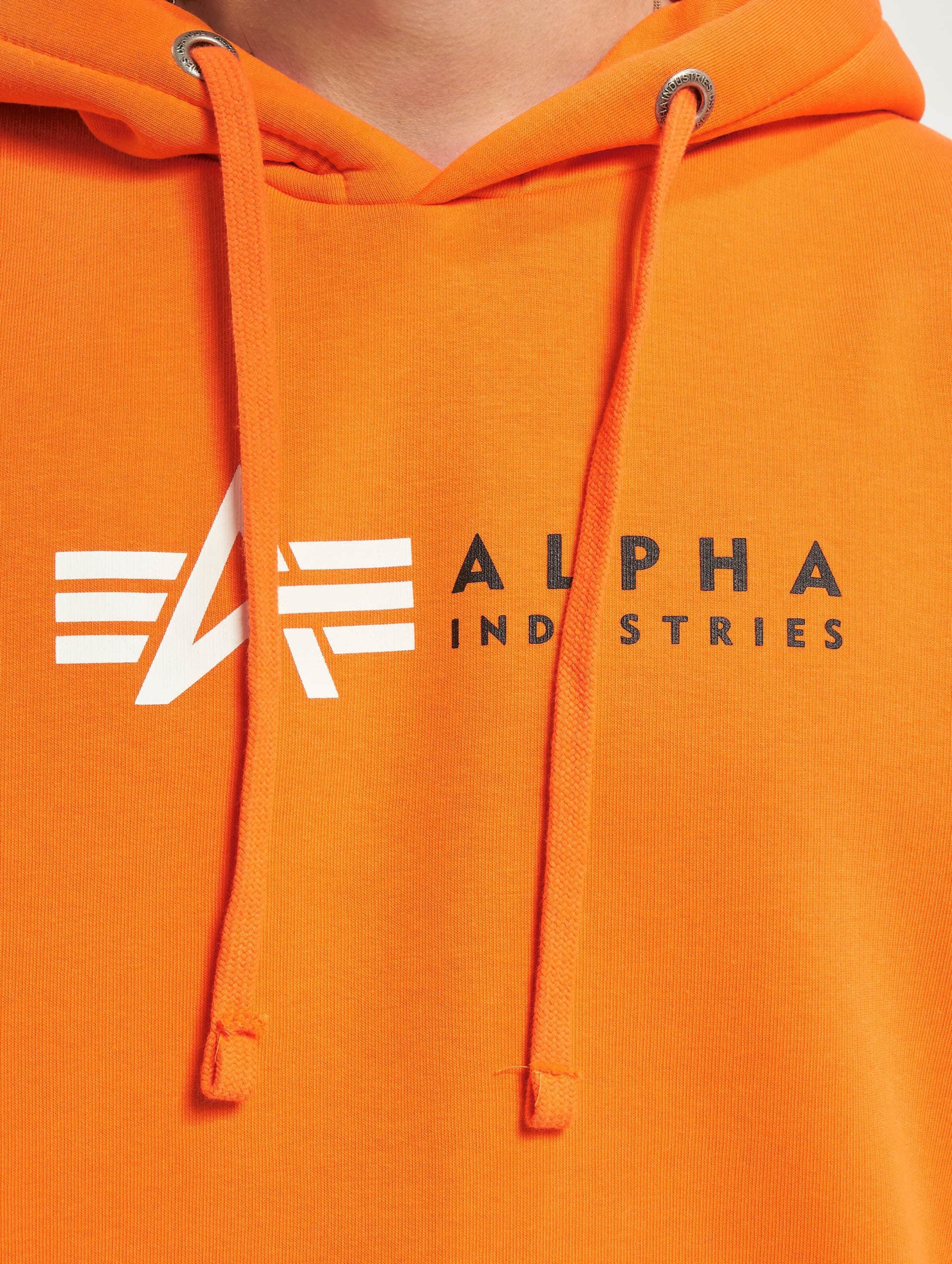 Alpha industries hot sale orange hoodie