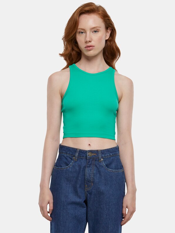 Ladies Cropped Rib-2