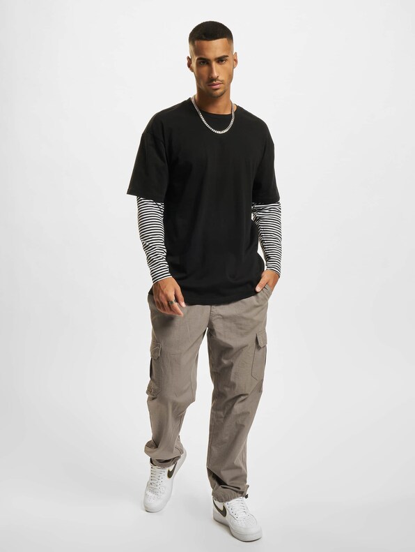 Oversized Double Layer Striped Tall-3