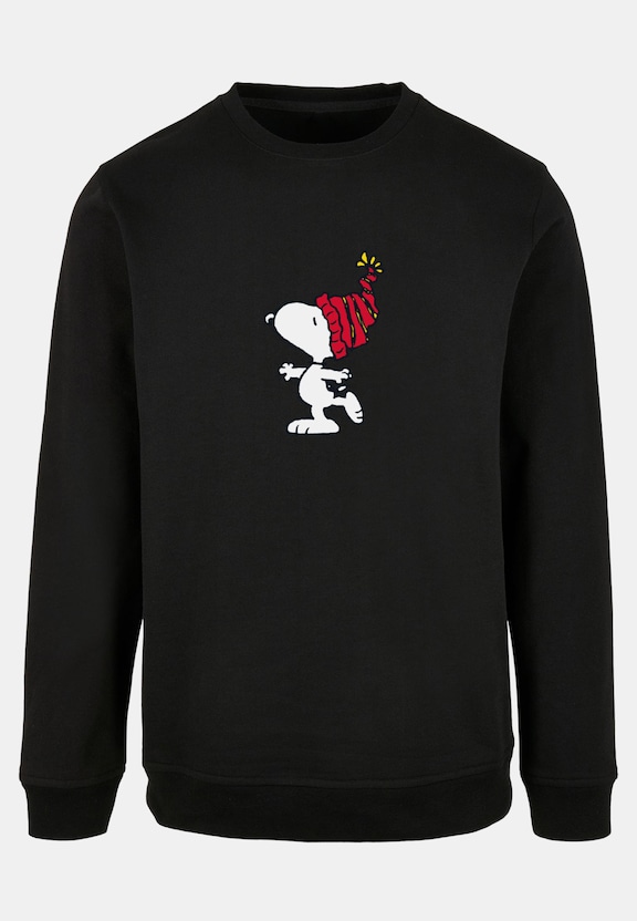 Peanuts Snoopy With Knitted Hat Basic Crewneck-4