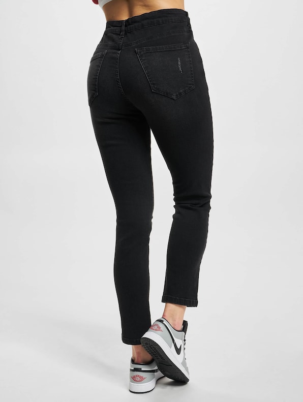 Urban Classics Ladies High Waist Skinny Denim Jeans-1