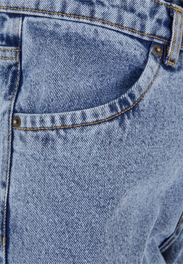 Ladies Cropped Straight Leg Denim Pants-6