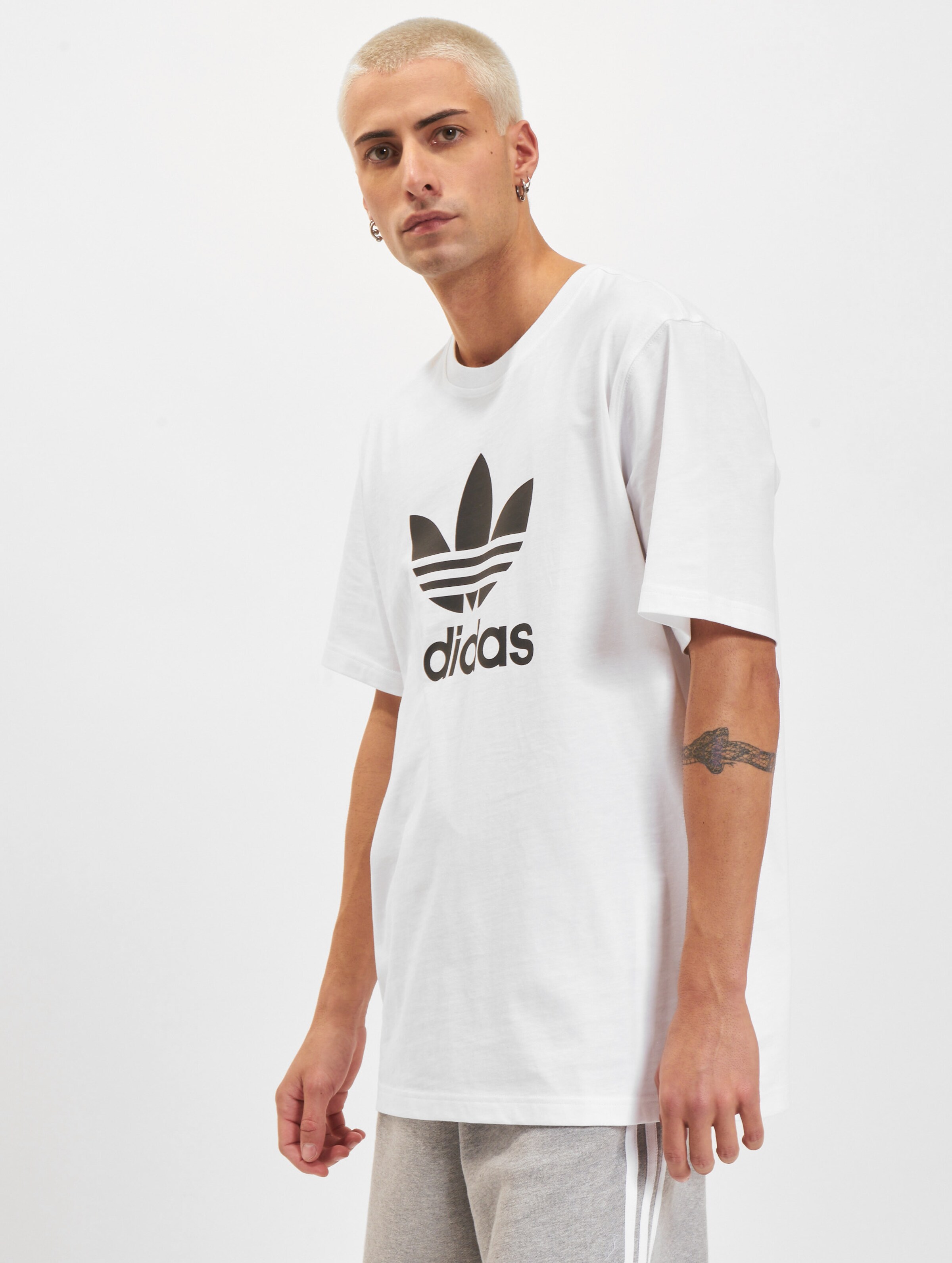 adidas Originals Adicolor Trefoil T-Shirts Mannen op kleur wit, Maat L