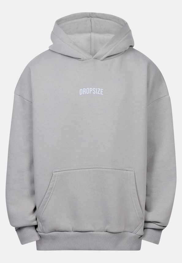 HEAVY OVERSIZE MIDDLE LOGO HOODIE-3