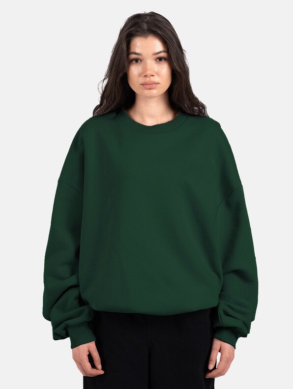 Prohibited Oversized Crew Neck Pullover-3