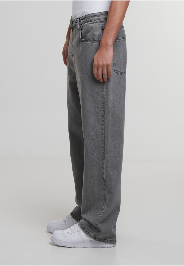 Adrik Basic Baggy Jeans-2