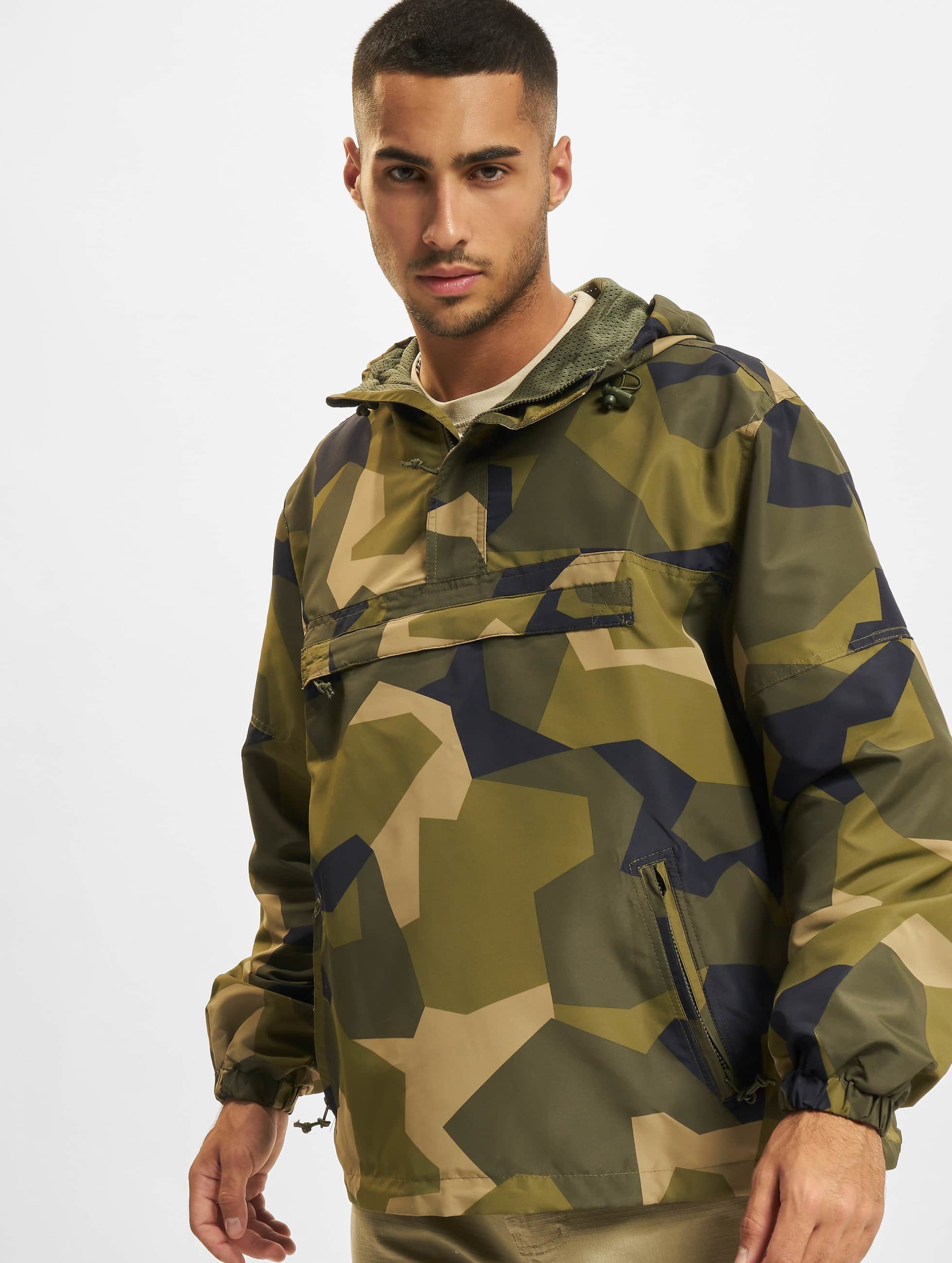 Brandit Summer Pull Over Jacket Mannen,Unisex op kleur camouflage, Maat 4XL