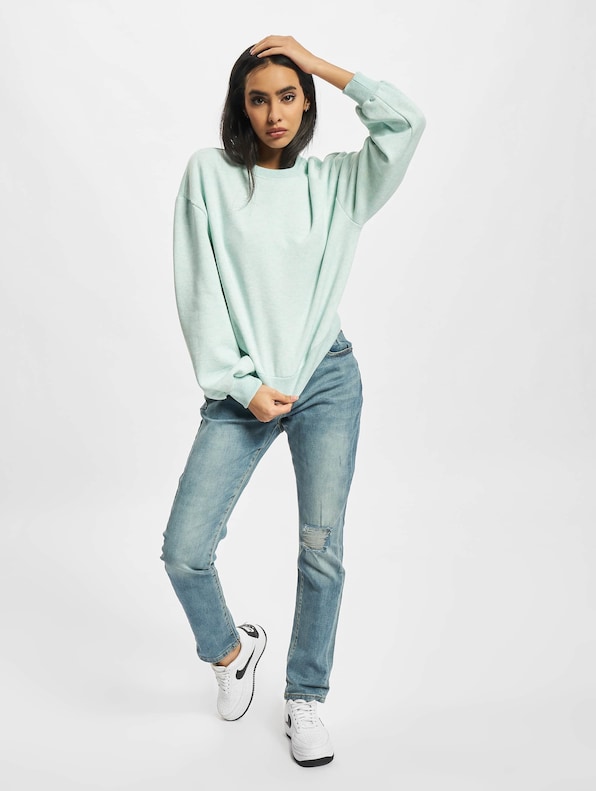 Urban Classics Ladies Oversized Sweatshirt Aqua-3
