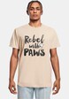 Peanuts - Rebel with paws T-Shirt Round Neck-0
