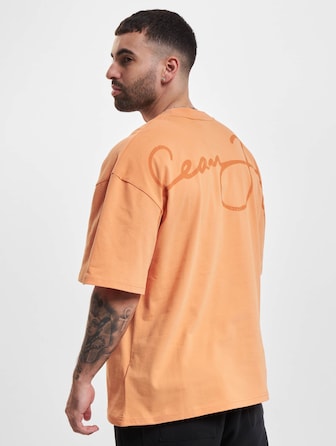 JM233-001-1 SJ Script Logo Backprint Peached Tee