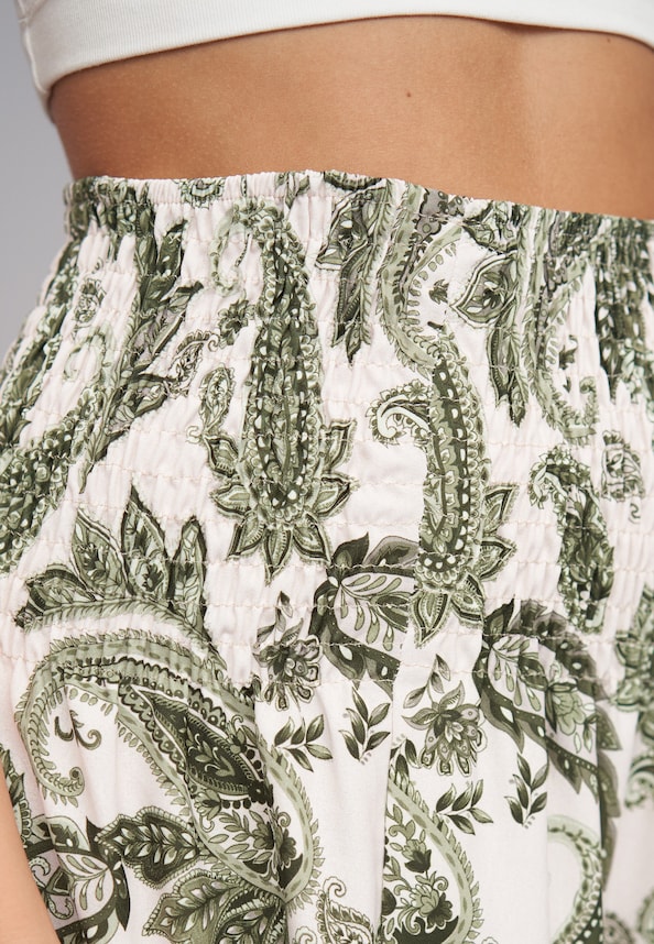 Maxi Skirt with paisley print-5