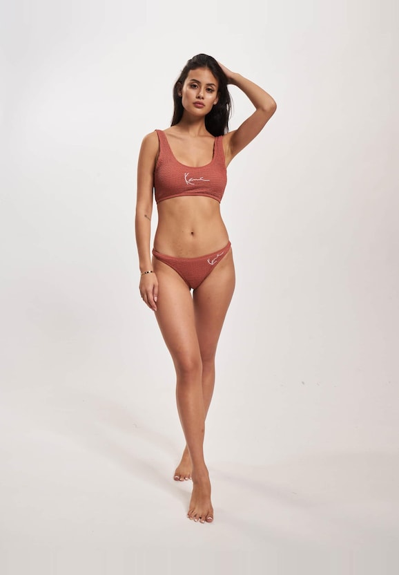 Karl Kani Small Signature Crinkle Bikini Top-3