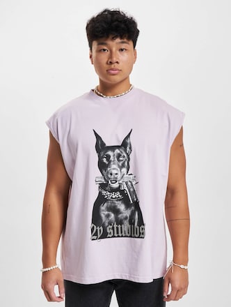 2Y Studios Doberman Oversize Tank Tops