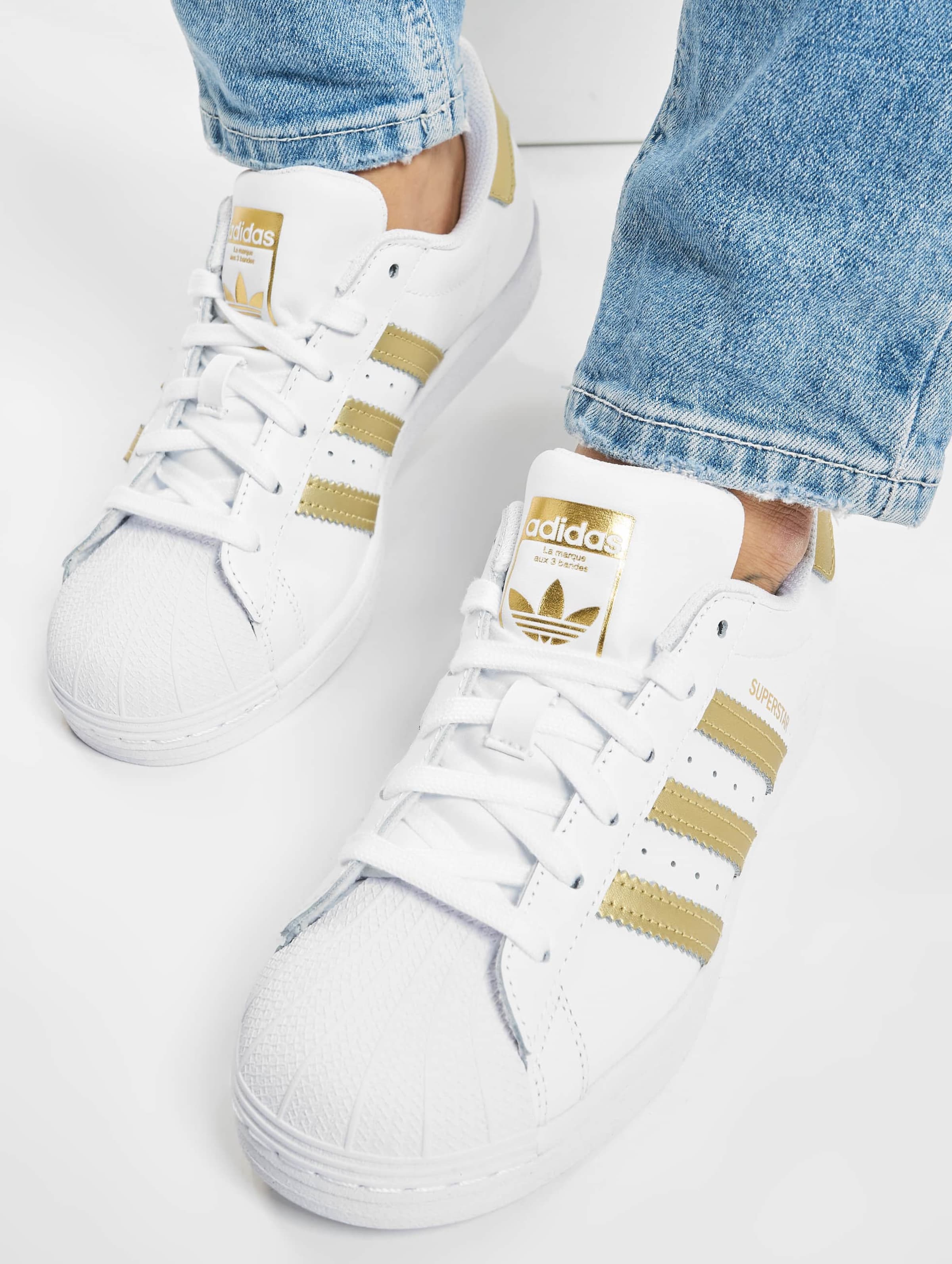 adidas Originals Adidas Superstar Sneakers Ftwr White/Golden Met/Ftwr Vrouwen op kleur wit, Maat 36