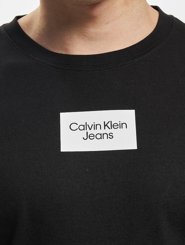 Buy Calvin Klein Small Center Box Tee Black - Scandinavian Fashion
