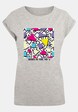 Ladies Geometric Retro Extended Shoulder Tee-4
