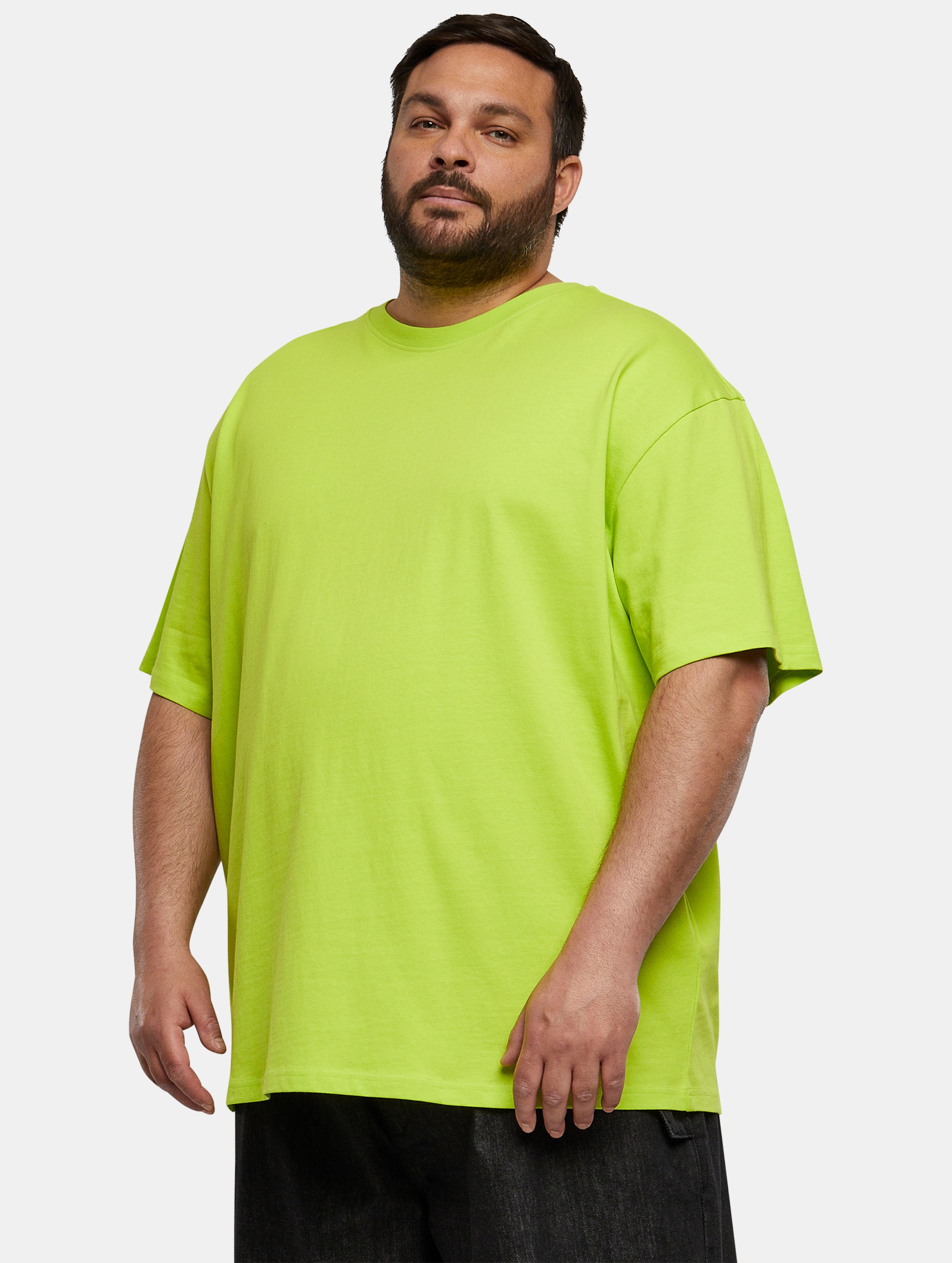Urban Classics - Heavy Oversized Mens Tshirt - S - Geel