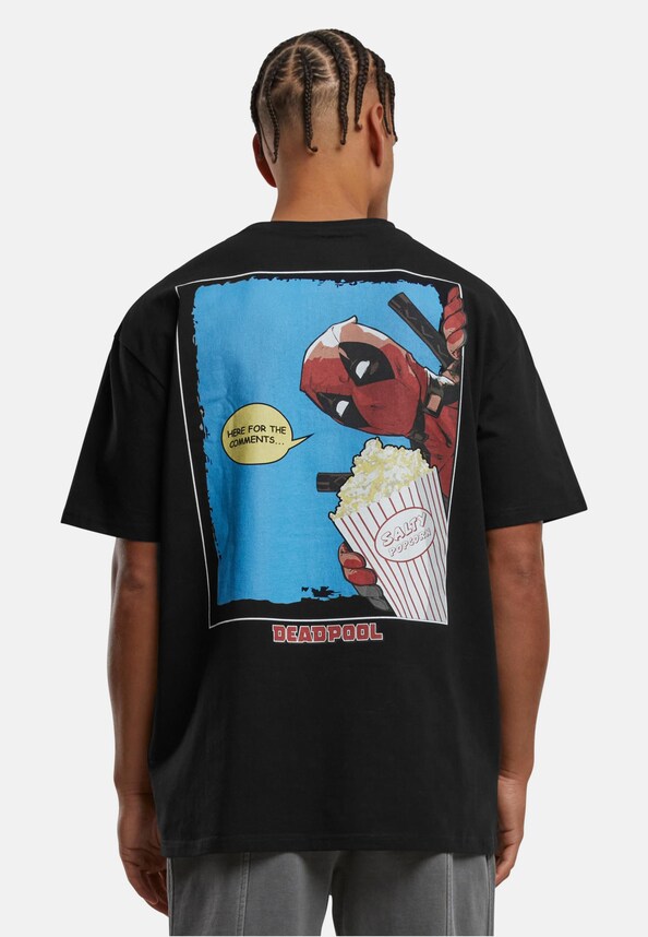 Deadpool Salty Popcorn Heavy Oversize Tee-0