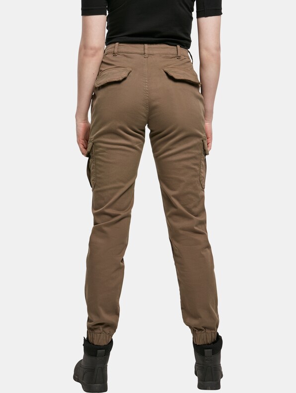 Ladies High Waist Cargo Pants-1