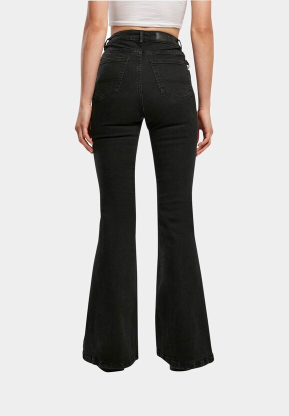Organic High Waist Flared Denim-0