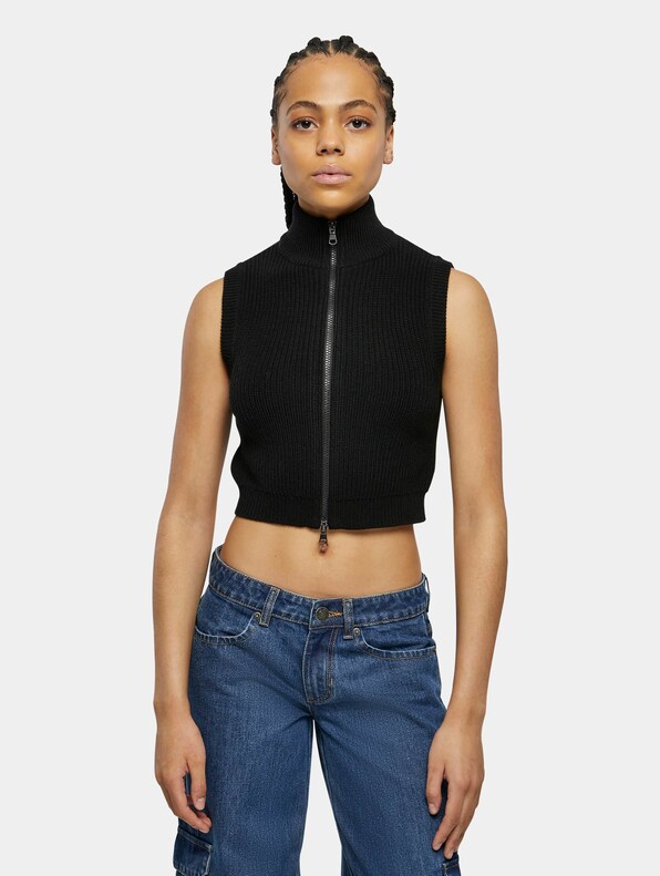 Urban Classics Short Knit Vest Cardigan-2