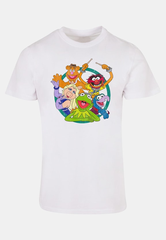 Muppets - Group Circle Basic T-Shirt-4