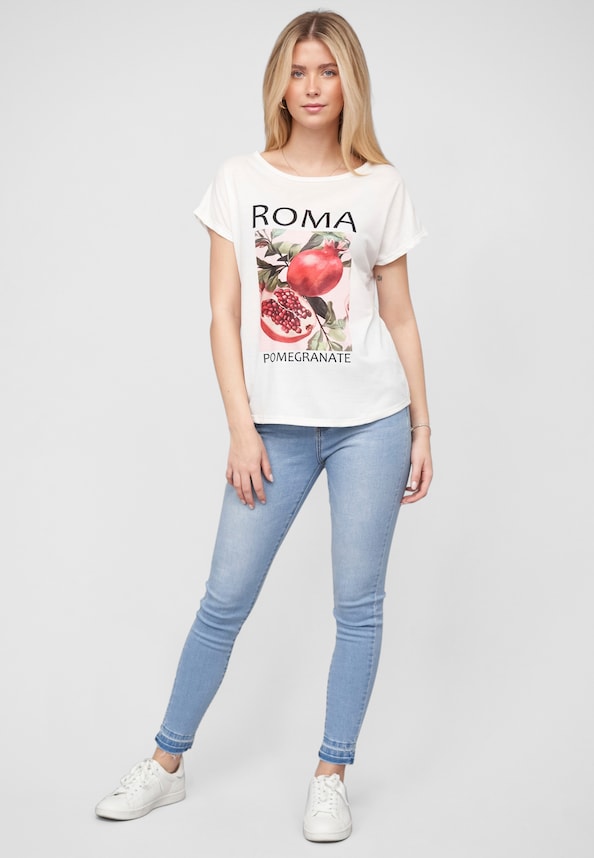Cloud 5ive T-Shirt Pomegranate Print-4