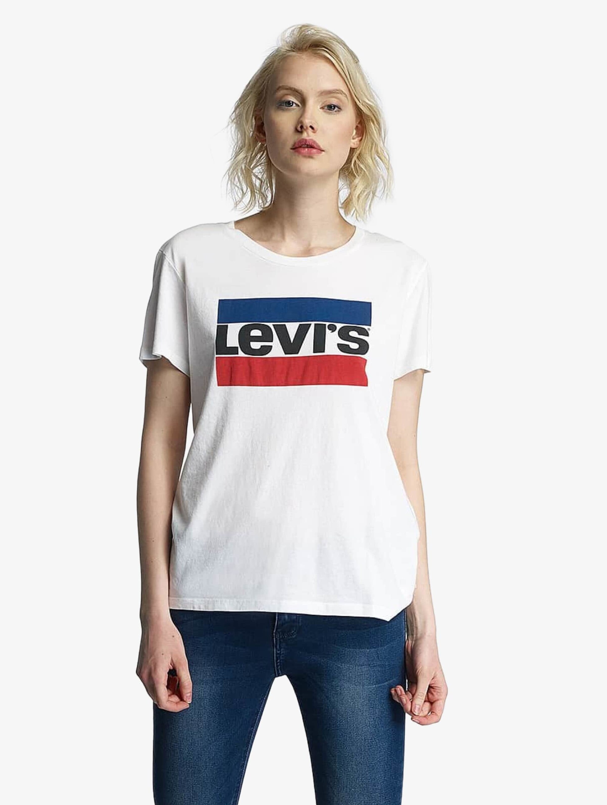 Levis white best sale t shirt women