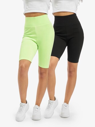 Ladies High Waist Cycle Shorts 2-Pack