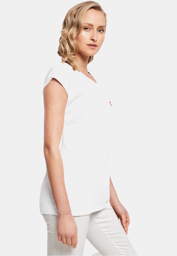 Three In A Row Ladies Extended Shoulder Tee-3