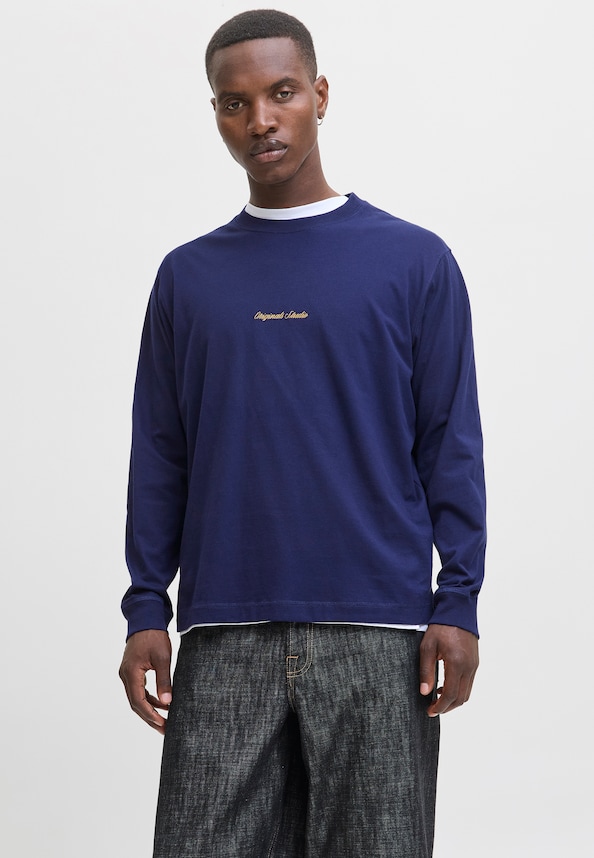 JORNORREBRO EMB TEE LS CREW NECK-0