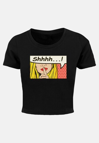 Ladies Silent Sign Comic Cropped