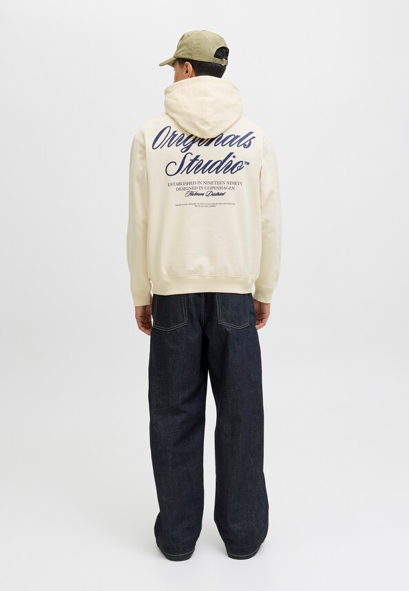 JORNORREBRO TYPO BACK SWEAT HOOD SN-1