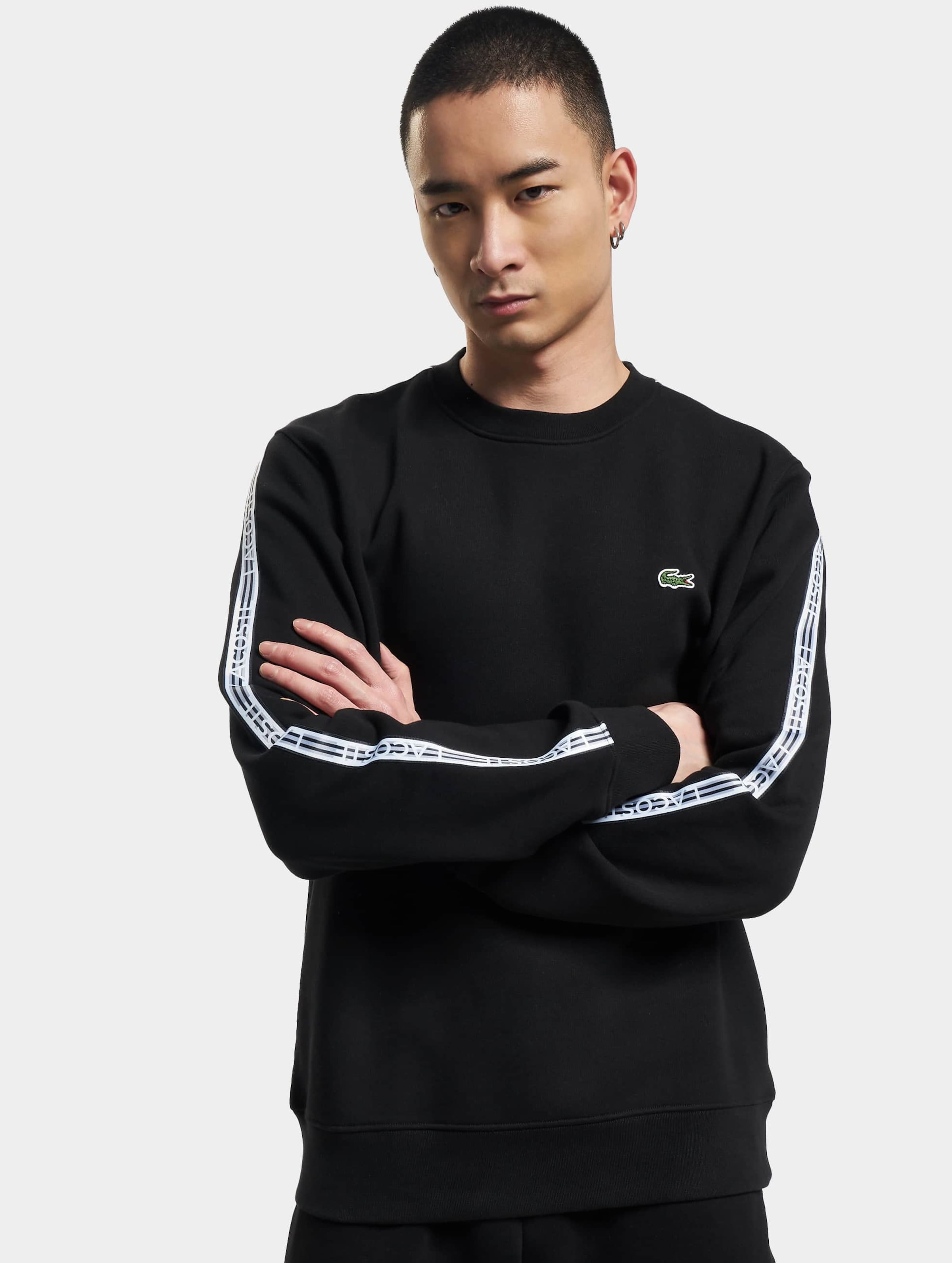 Lacoste tonal tape crew 2024 sweatshirt