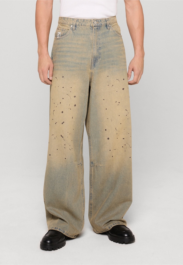 OG K Washed Relaxed Baggy Jeans-0
