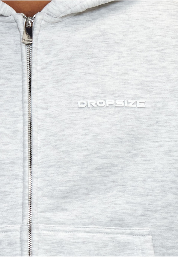 LOOSE BOMBER ZIP HOODIE-5